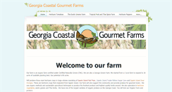 Desktop Screenshot of georgiacoastalgourmetfarms.com