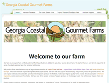 Tablet Screenshot of georgiacoastalgourmetfarms.com